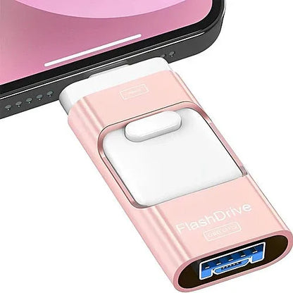 Clé USB 4-en-1 – iPhone, Android, iPad, PC - Holo Show