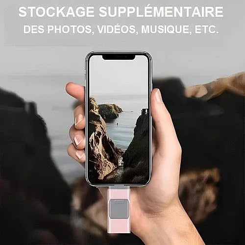 Clé USB 4-en-1 – iPhone, Android, iPad, PC - Holo Show